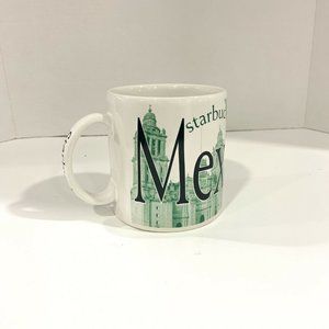 Starbucks Mexico City Collectors Series Coffee Cup Mug 18 fl oz 2007 Green